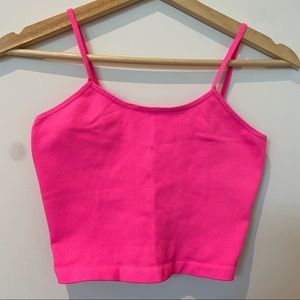 Free People Movement Neon Pink Workout Tank